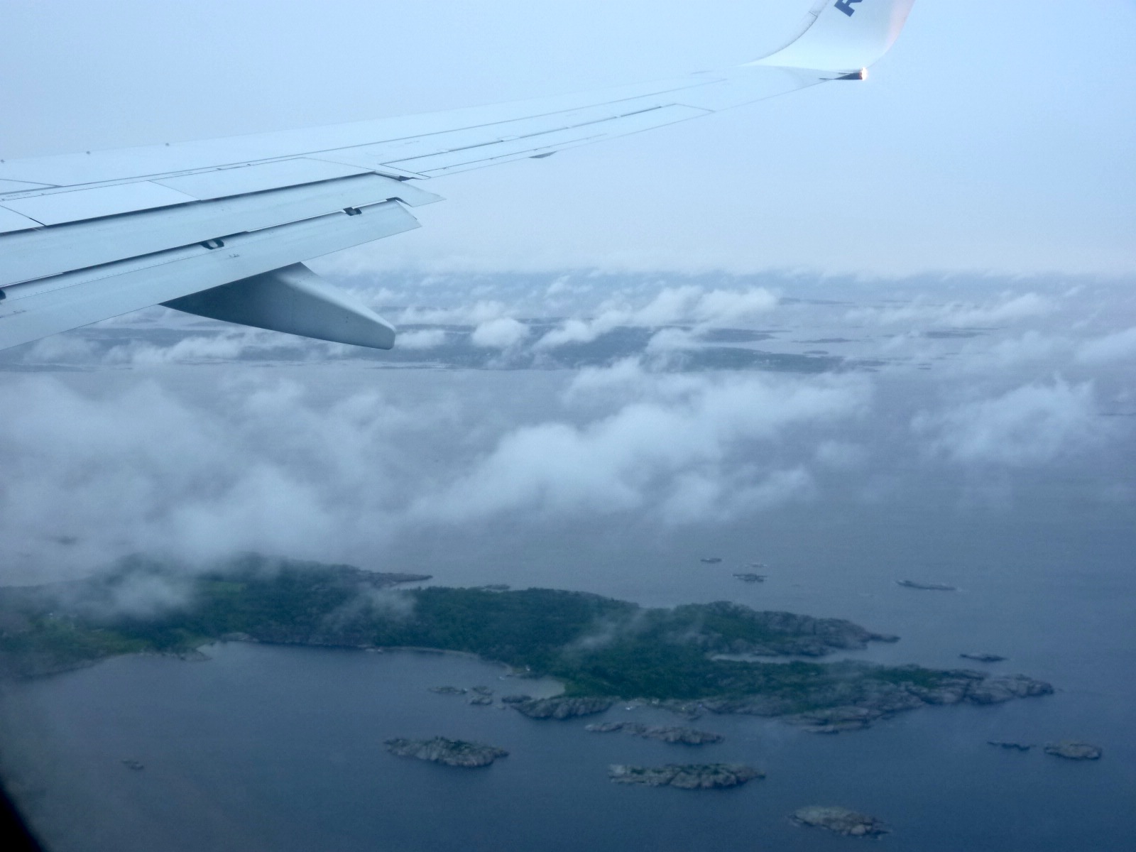 Flying over Norway