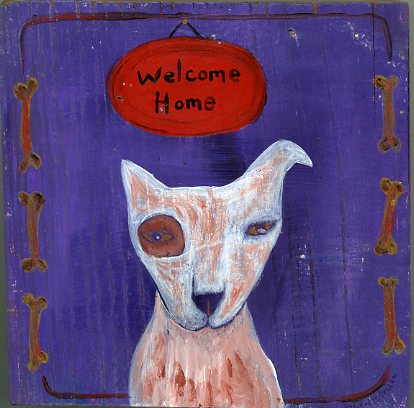 Welcome Home painting by Kathy Crabbe