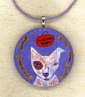 Welcome Home necklace by Kathy Crabbe