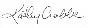 Kathy Crabbe signature
