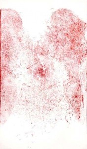 V Etch, 6.25 x 10.25, drypoint etching, 2011