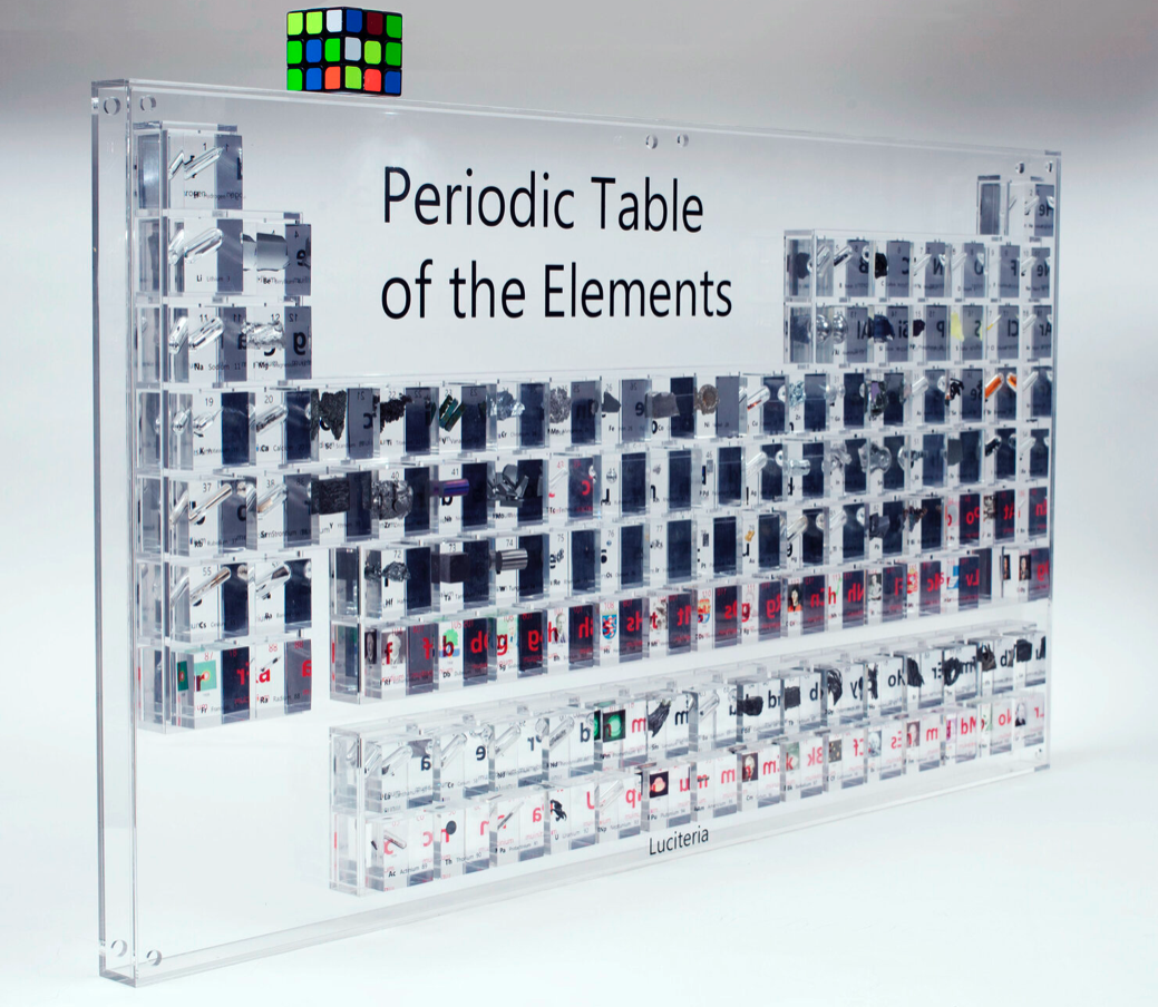 a set of 10 types of Elements Samples for Element Periodic Table collection 