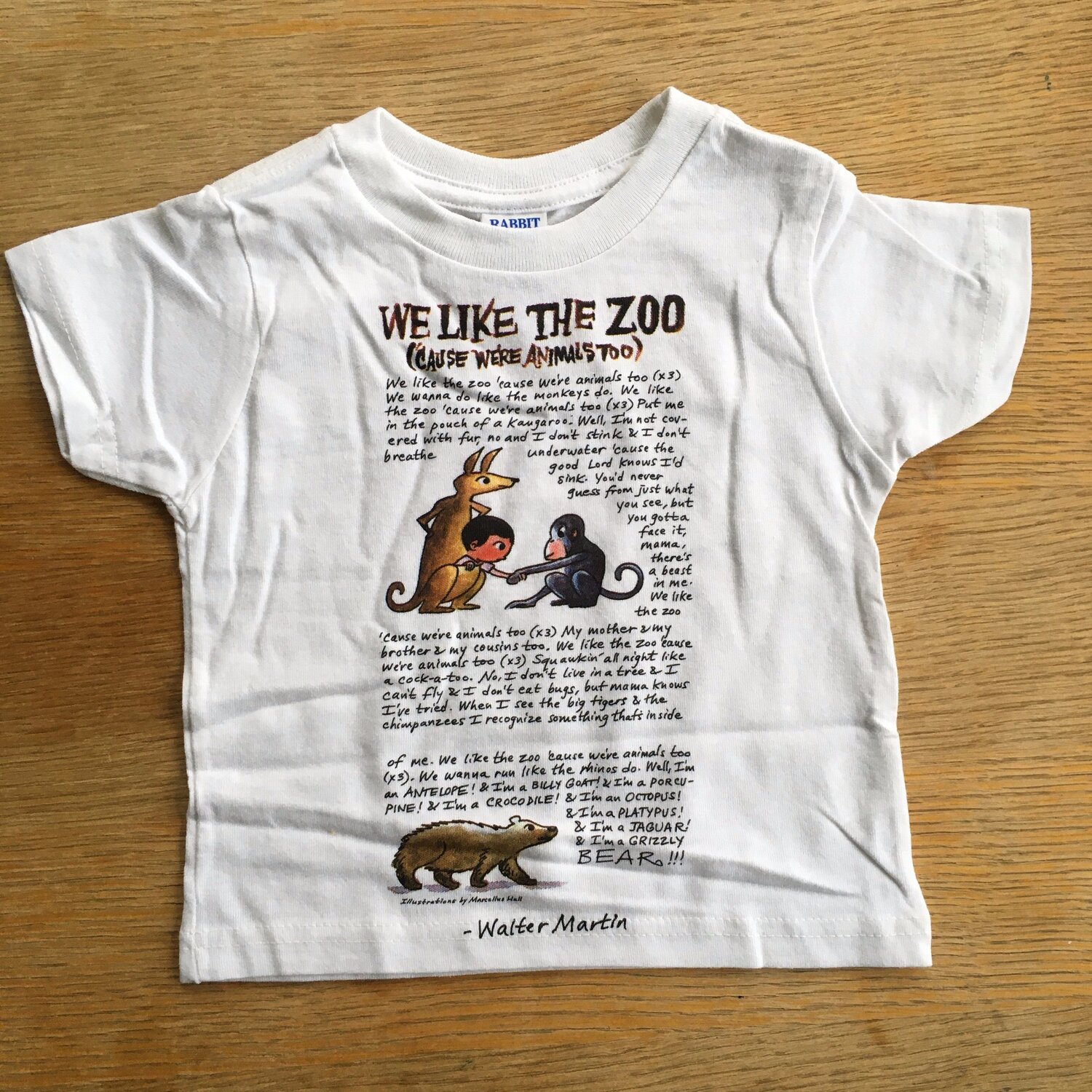 SIGNED We Like The Zoo Kids T (Size 2) — Walter Martin | Songwriter