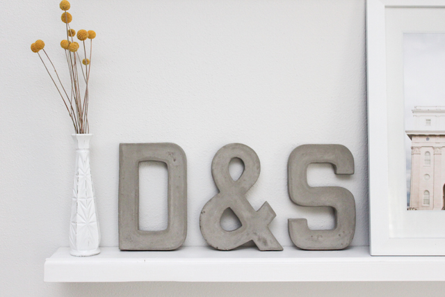 DIY CEMENT LETTERS — Colors and Craft