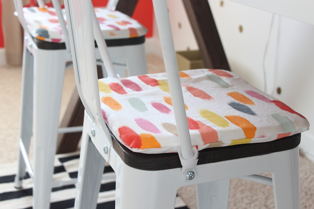 DIY INDUSTRIAL CHAIR SEAT CUSHIONS — Colors and Craft