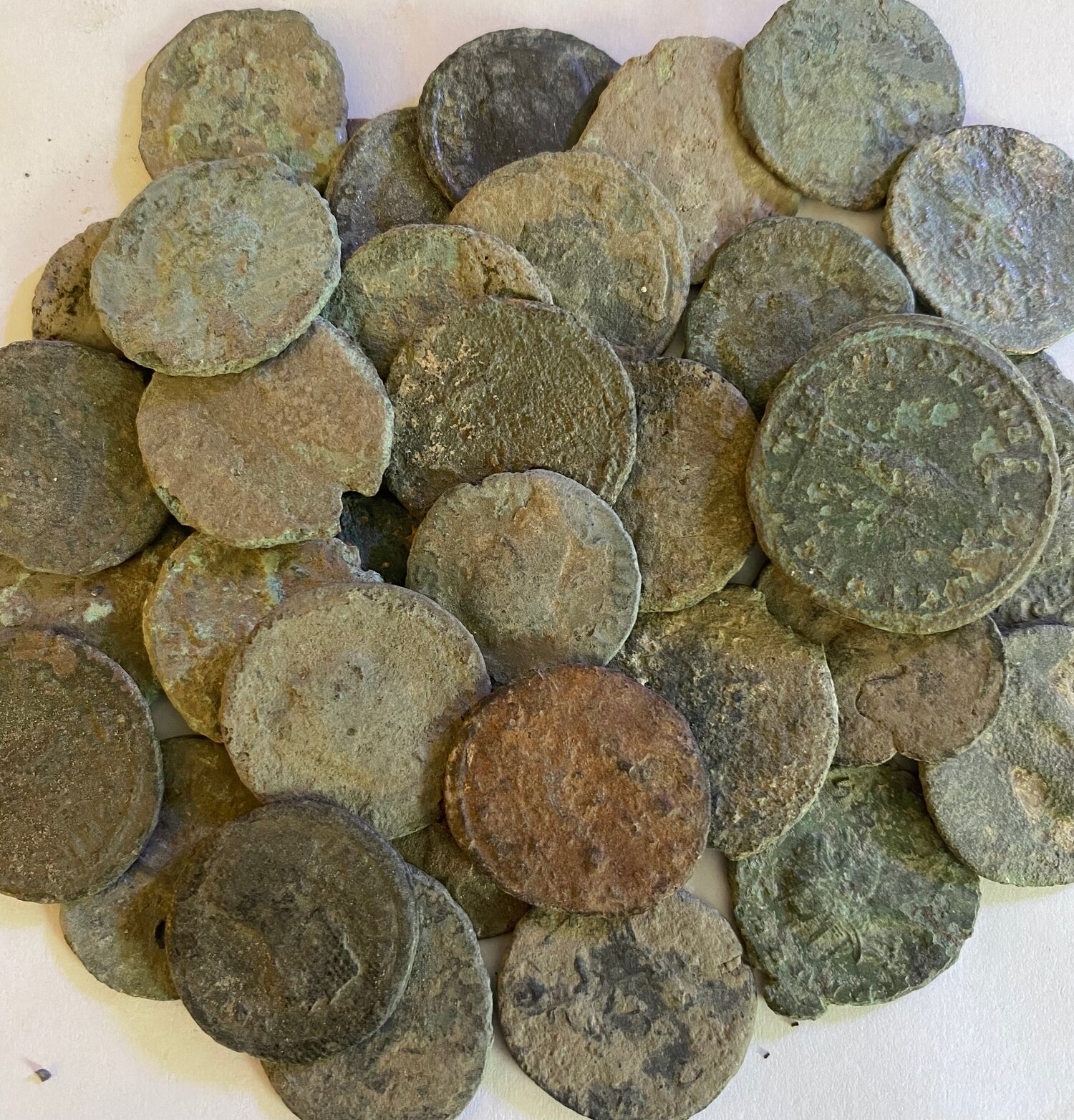 #LOT OF 20  NICE ANCIENT ROMAN CULL COINS UNCLEANED & EXTRA COINS ADDED 