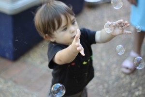 Ian Plays with Bubbles