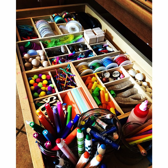 Kids Art Storage Cabinet
