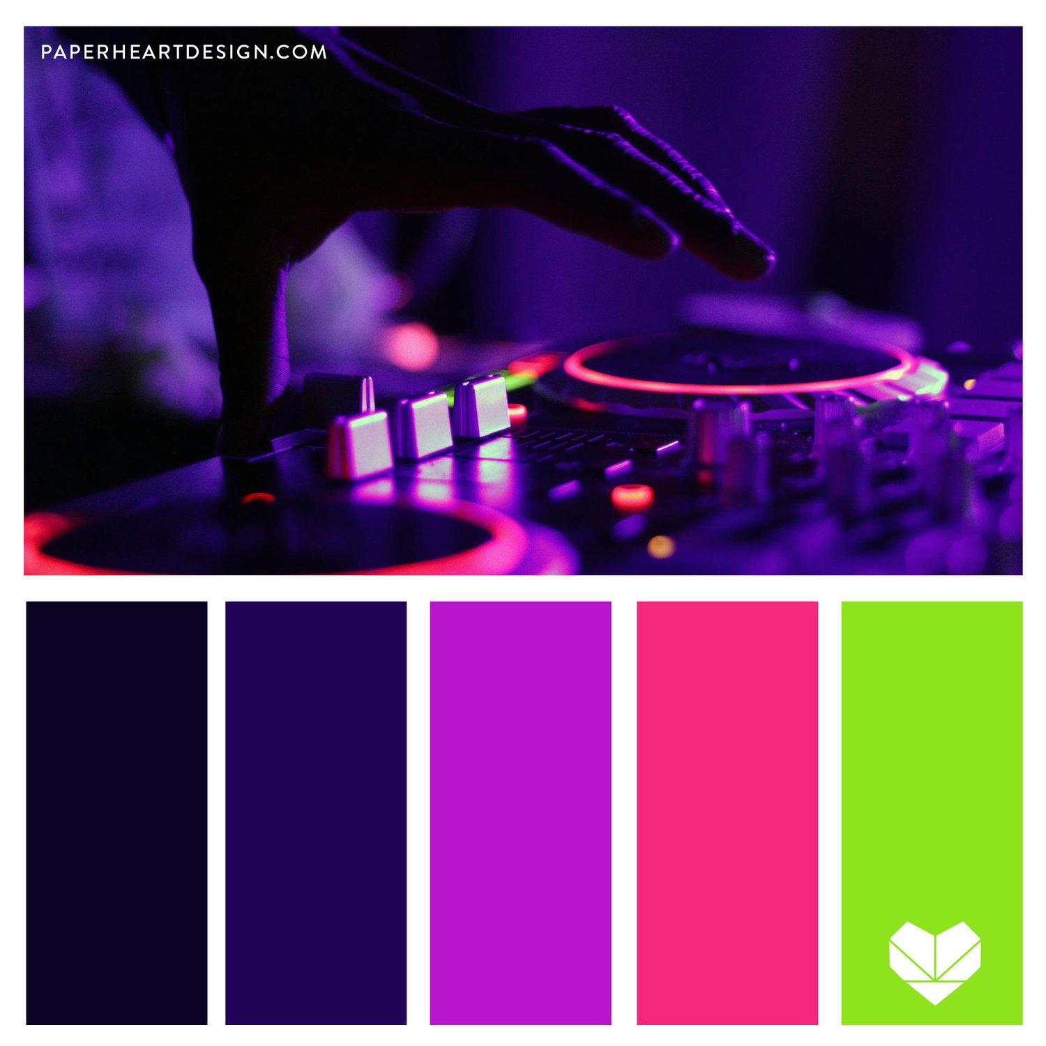 Color Palette: Neon Lights — Paper Heart Design