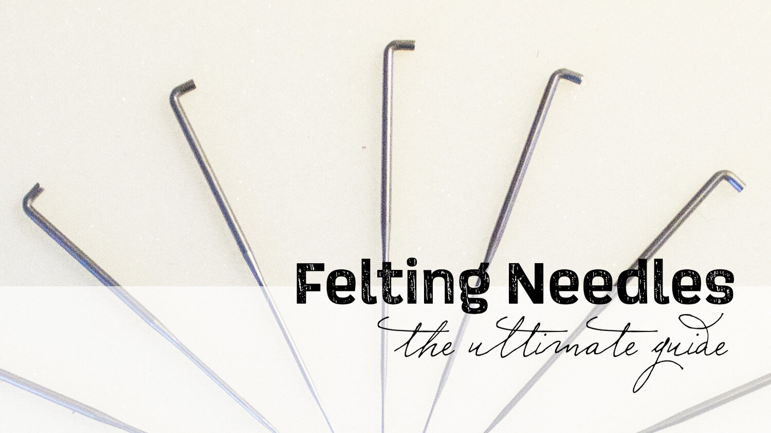 Felting Needles - Triangular Point 38 Gauge