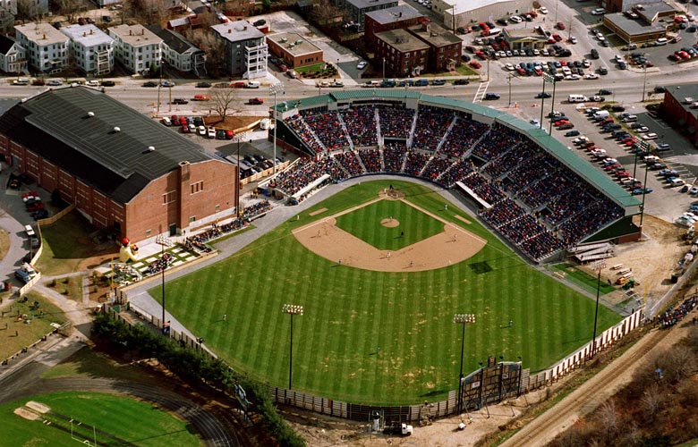 PHOTO BY MERRY FARNUM -- April 18, 1994 -- Opening day at Hadlock Field - SOURCE