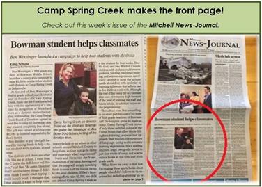 We made the front page!