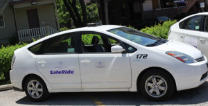 Pictured: One of the many one Saferide car (via Northwestern).