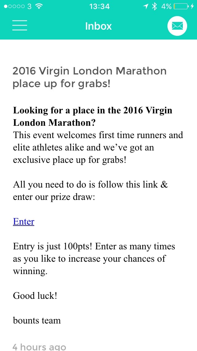 Bounts Virgin London Marathon Entry Draw Bounts Review : Get Paid For Walking
