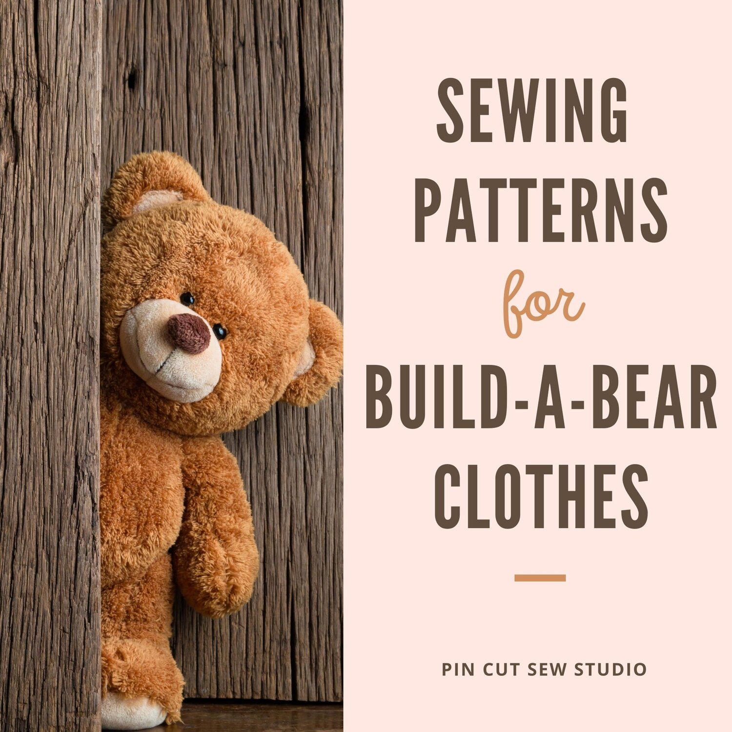 PRINTED Stuffed Teddy Bear Sewing Pattern