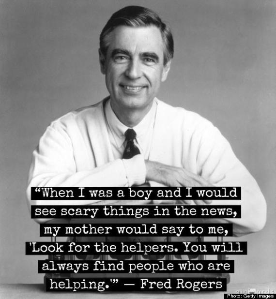 Black and White Mr Rogers