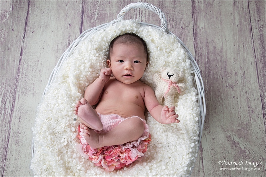 1 month baby girl photoshoot
