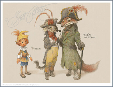 Pinocchio The Cat And Fox The Art Of Scott Gustafson