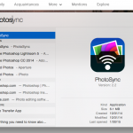 Launching PhotoSync