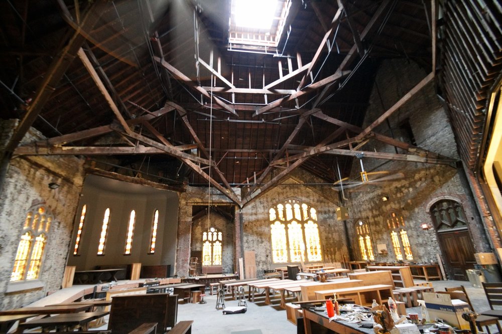 the building space in the old sanctuary