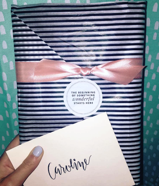  This is an actual photo from the notepad I had sent to my friend Caroline. The packaging is stunning! 