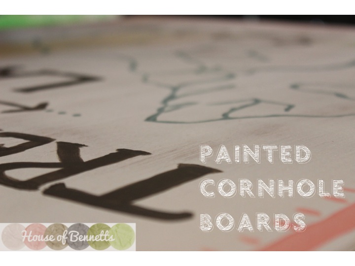 Painted Cornhole Boards