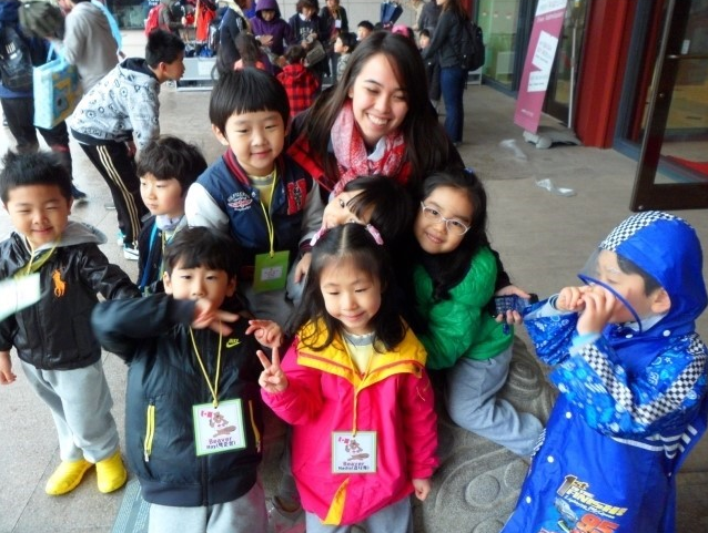 My students and I at the Korean National History Museum when I was a teacher in Seoul.