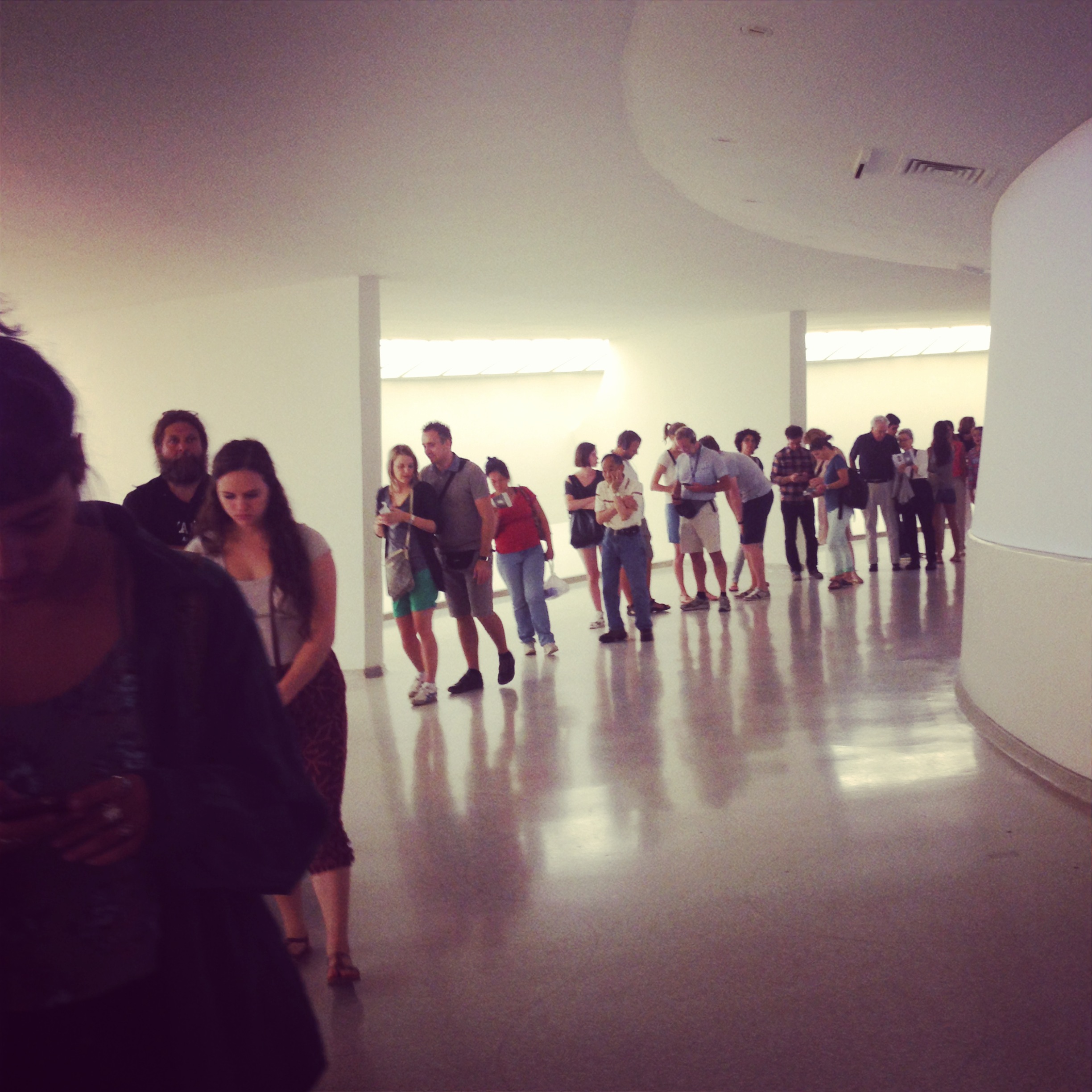 We weren't the only ones excited to see the James Turrell exhibit at the Guggenheim in New York City