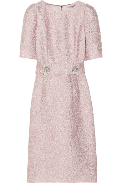 Dolce \u0026 Gabbana Pink Jacquard Dress 