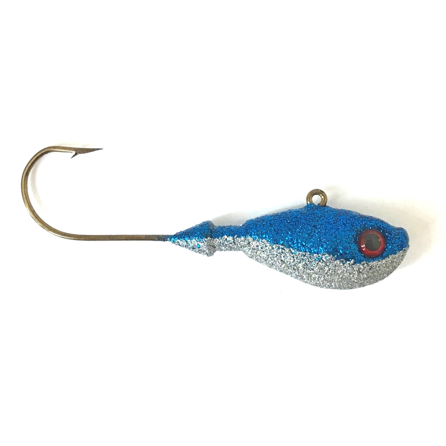 Ultimate Walleye Jig Blue Ice with Silver 4 pack — Old Fart Lures