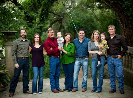 Family portrait Central Texas