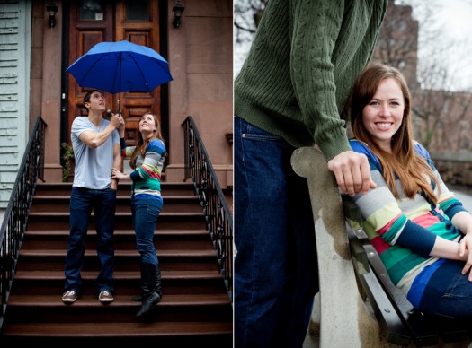 engagement session in the weather