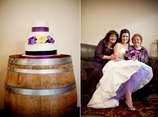 Bride in purple driftwood, tx