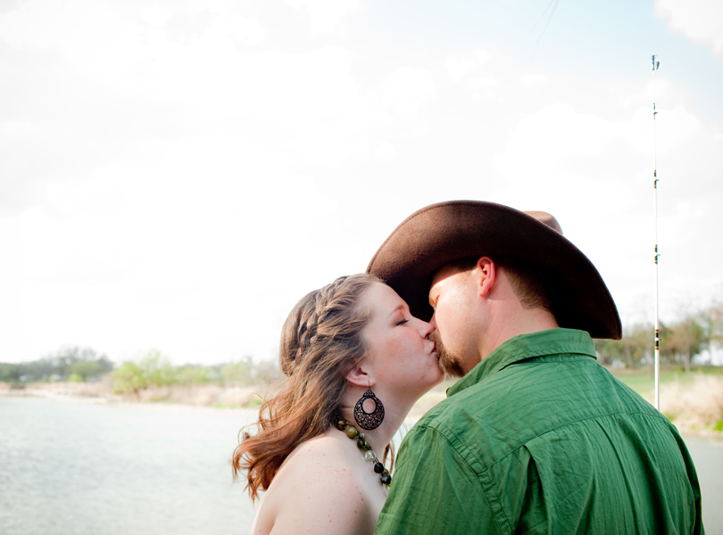 cowboy kissing photograph