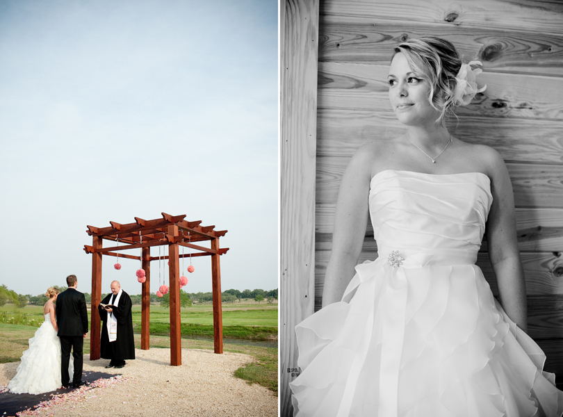 bride and groom at the alter, bridal portrait, destination wedding pictures