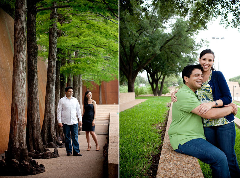 Fort Worth Water Gardens engagement session