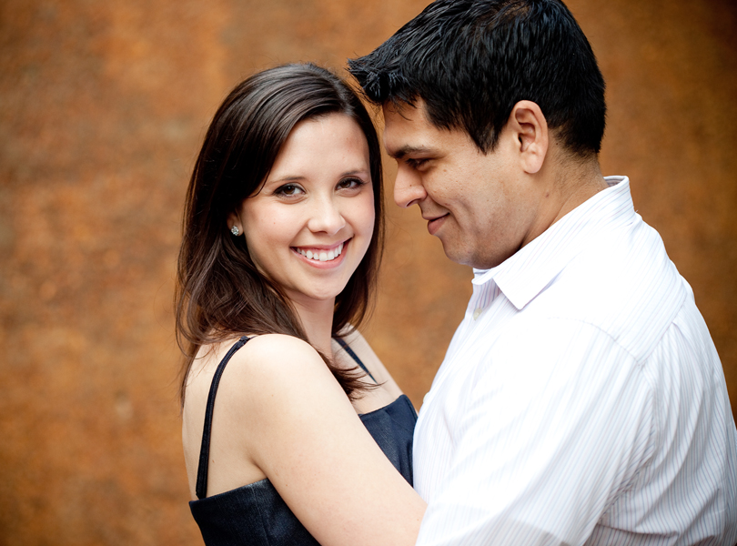 Fort Worth Water Garden engagement session