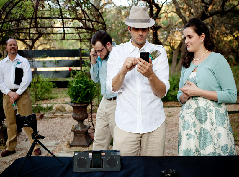 technology wedding, small wedding, four guests