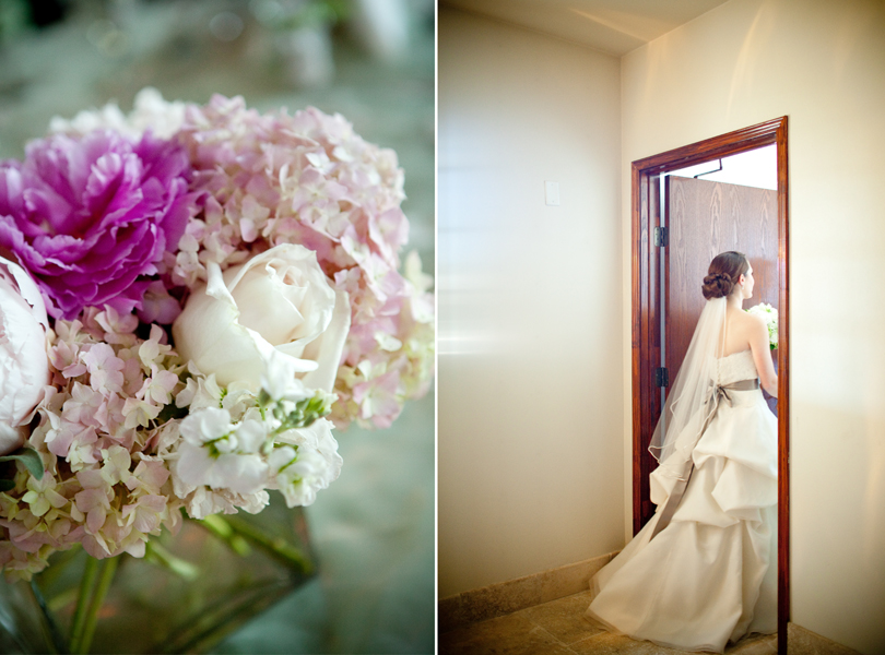 wedding flower centerpieces, Westbank Flower Market, wedding dress, bride