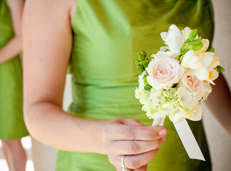 bridesmaid, maid of honor, Westbank Flower Market, green dress