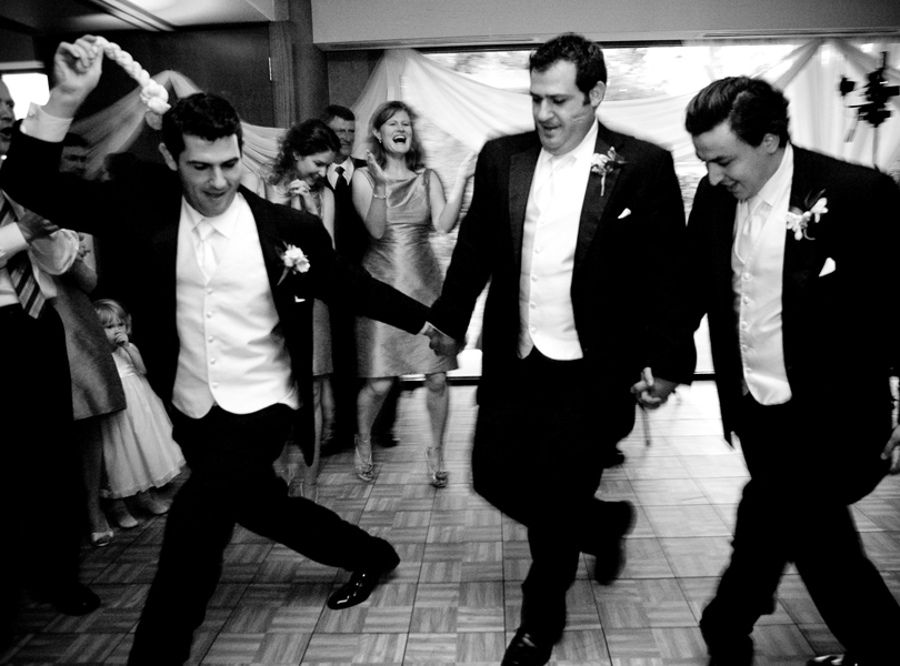 brothers in a traditional dance, The Hills Country Club Wedding, black and white