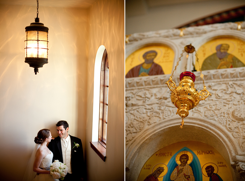 bride and groom portrait, Transfiguration Greek Orthodox Church Wedding