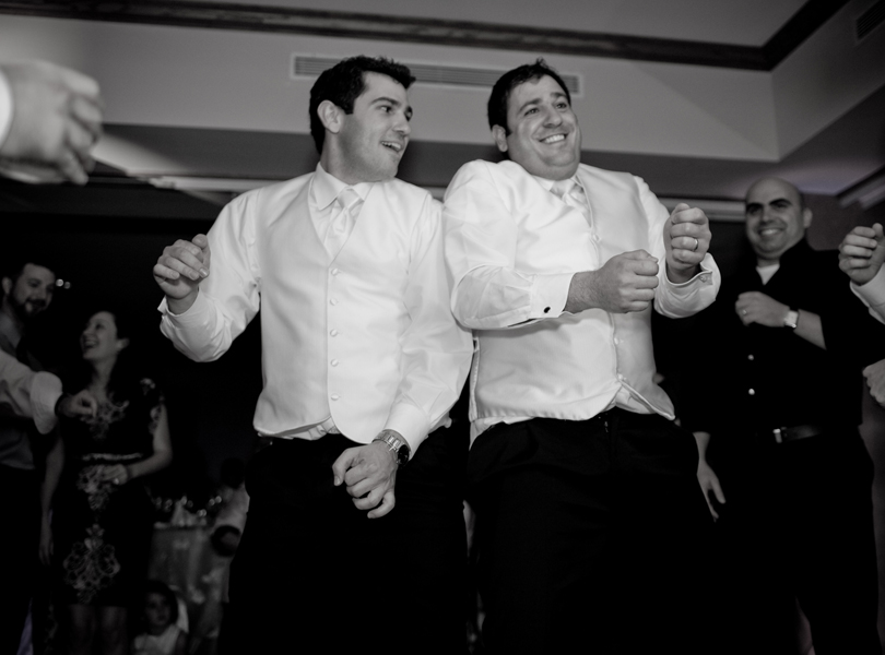 groom and brother, black and white, best man, The Hills Country Club Wedding