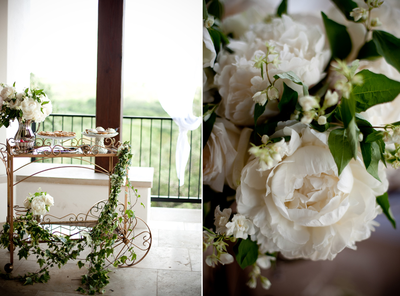 Austin Weddings, Camille Styles, The Byrd Collective, antiquaria vintage registry, centerpiece, tea cart