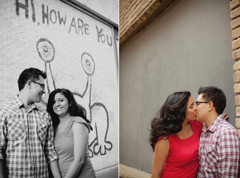 UT campus engagement session, austin engagement photographer, how are you?, hispanic new york couple
