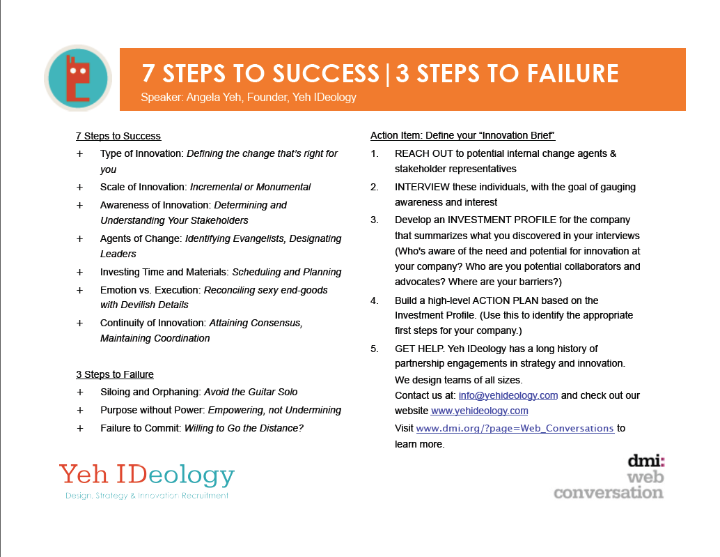 7 Steps to Success, 3 to Failure