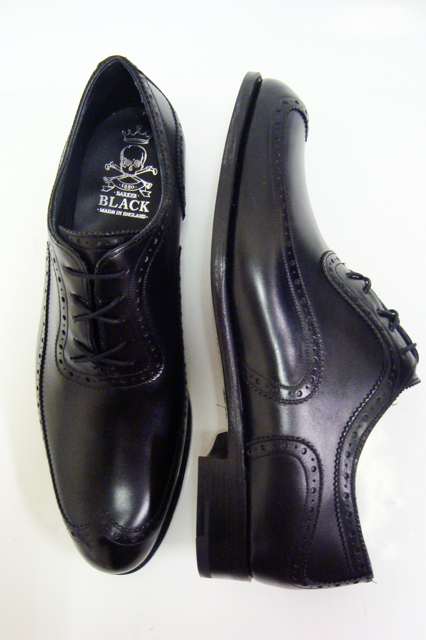 barker black shoes