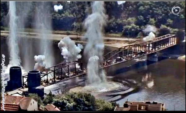 Кадр из кинофильма "Ремагенский мост"