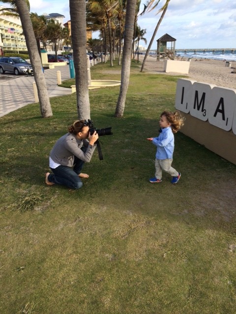BTS with a South Florida Children's Photographer