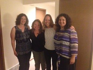 I was honored to meet these three women last month in Seattle when I was visiting.  Starting on the far left: Julie opened her home to our gathering, Kathleen is the author of this story; and on my right is Cindy, the woman who kept hosting events in the Seattle area helping give women activities to do together!  Thanks to all three of you for the joy you're bringing to that area!